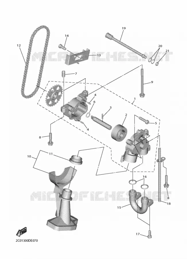 POMPE A HUILE Yamaha MOTO 600 2017 R6  YZF600