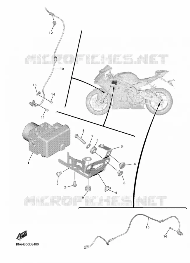 PARTIE ELECTRIQUE 3 Yamaha MOTO 600 2017 R6  YZF600