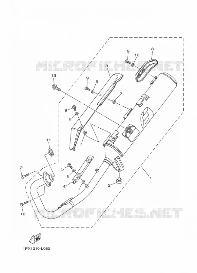 ECHAPPEMENT Yamaha MOTO 125 2017 YBR  YBR125E