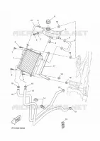 RADIATEUR / DURITES pour Yamaha AEROX 2016