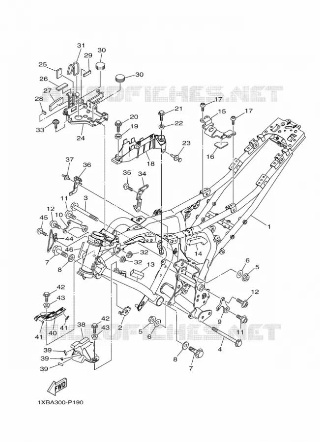 CADRE Yamaha MOTO 700 2016 MT  MT07A