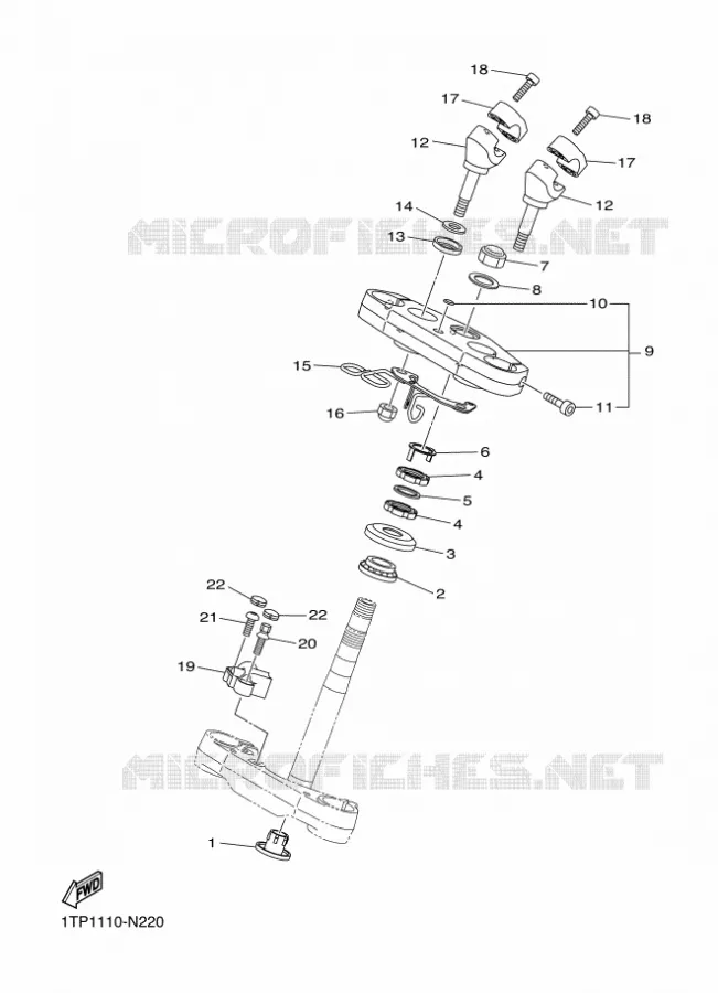 DIRECTION Yamaha MOTO 950 2014 BOLT  XVS950CUXV950R