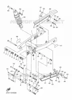 BRAS OSCILLANT / AMORTISSEUR pour Yamaha XVS 2015
