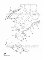 GARDE BOUE pour Yamaha XVS 2015