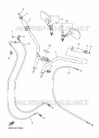 GUIDON ET CABLES pour Yamaha XVS 2015