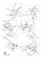 SUPPORT / REPOSE PIEDS pour Yamaha XVS 2015