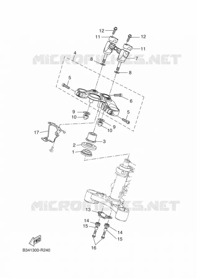 DIRECTION Yamaha MOTO 700 2016 XSR  MTM690-U