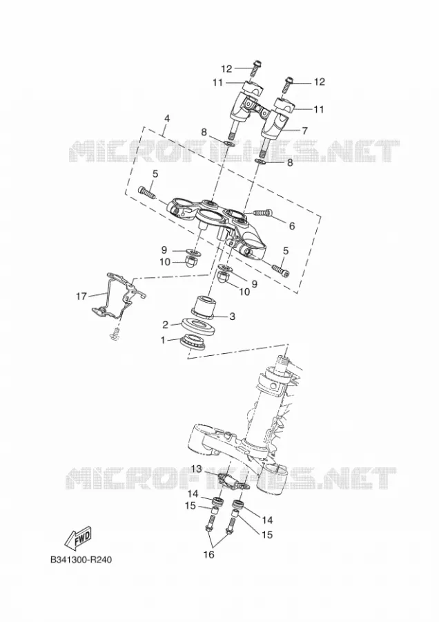 DIRECTION Yamaha MOTO 700 2016 XSR  MTM690-U