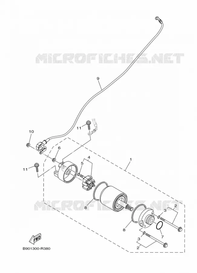 DEMARREUR Yamaha MOTO 900 2016 XSR  MTM850