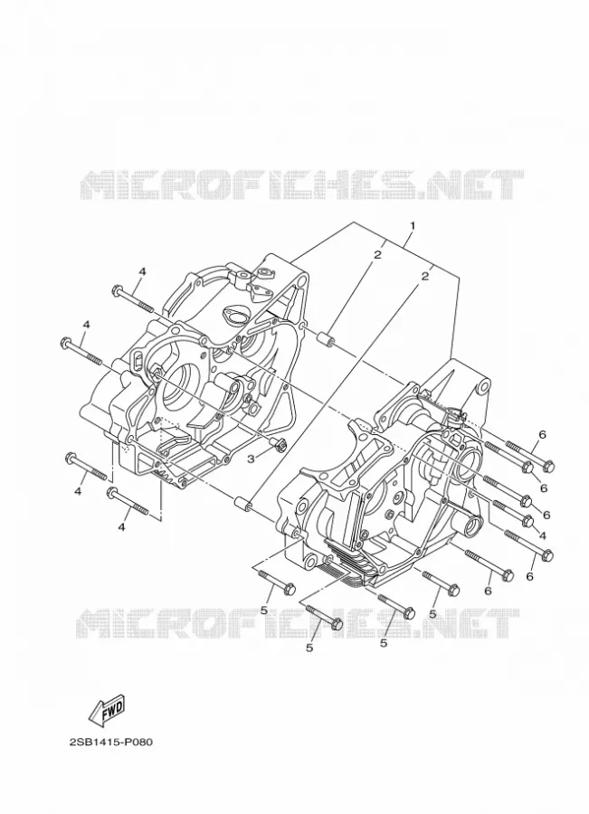CARTER MOTEUR Yamaha MOTO 125 2017 YS  YS125-5C