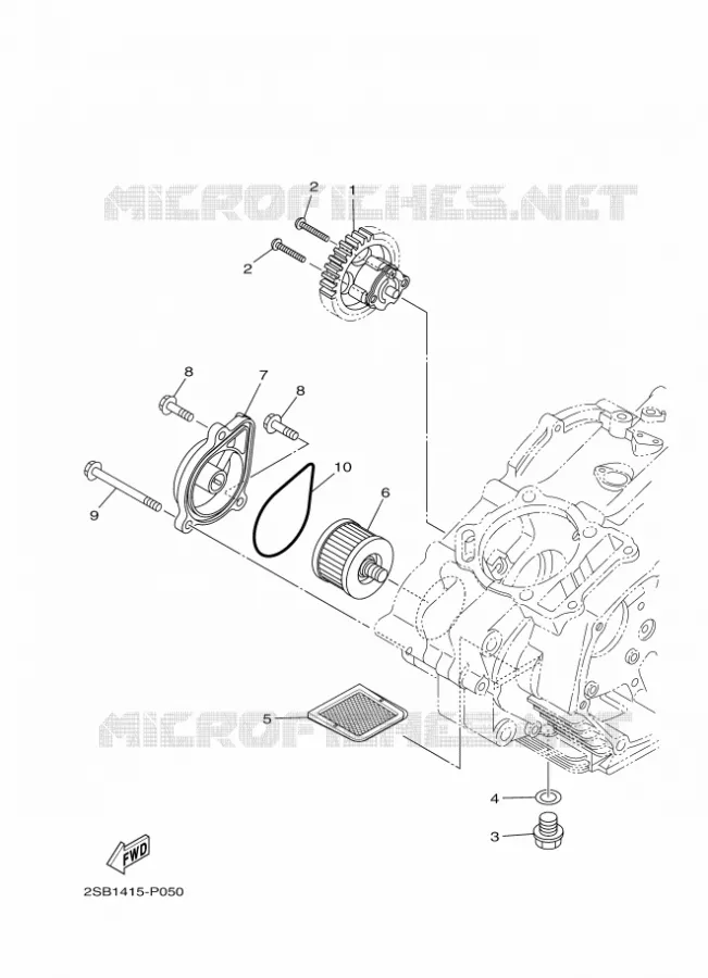POMPE A HUILE Yamaha MOTO 125 2017 YS  YS125-5C