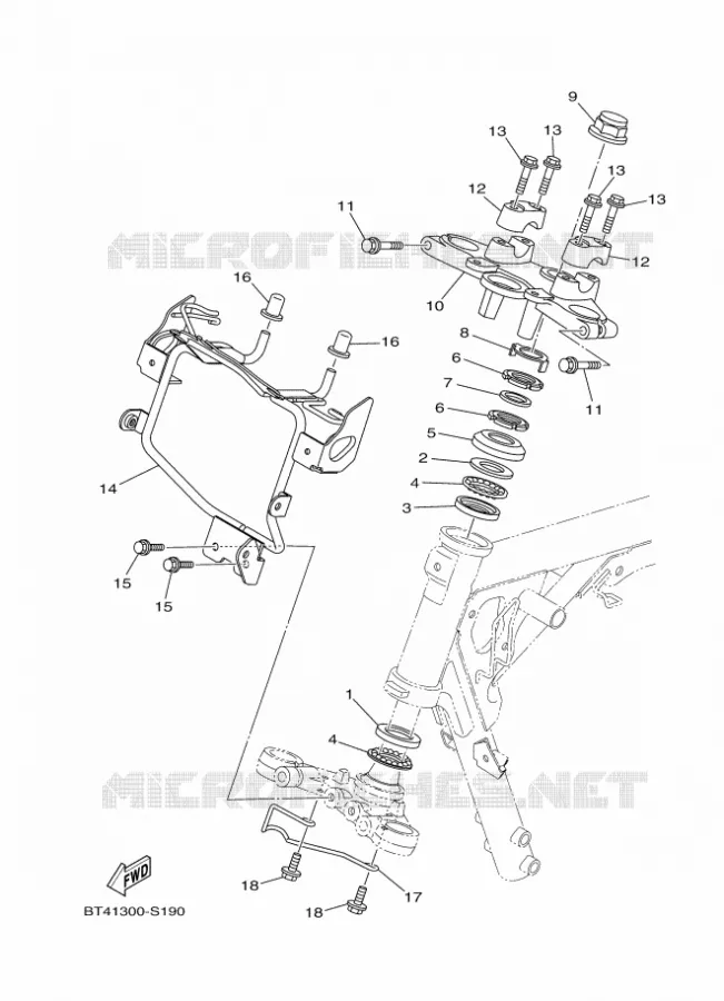 DIRECTION Yamaha MOTO 125 2017 YS  YS125-5C