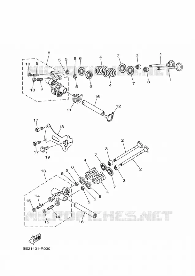 SOUPAPE Yamaha SCOOTER 125 2017 TRICITY  MWS125-C