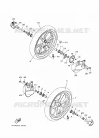 ROUE AVANT pour Yamaha MBK TRYPTIK 2017