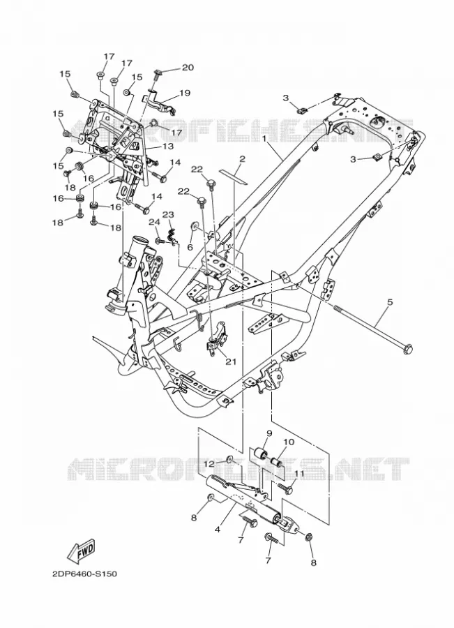CADRE Yamaha SCOOTER 125 2017 NMAX  GPD125-A
