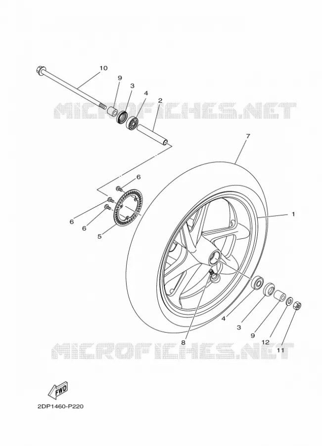 ROUE AVANT Yamaha SCOOTER 125 2017 NMAX  GPD125-A