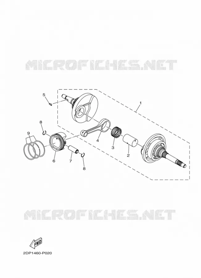 VILEBREQUIN / PISTON Yamaha SCOOTER 125 2017 NMAX  GPD125-A