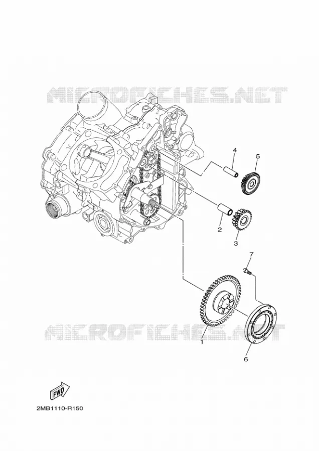 EMBRAYAGE DE DEMARREUR Yamaha SIDE BY SIDE 700 2017 WOLVERINE  YXE700E