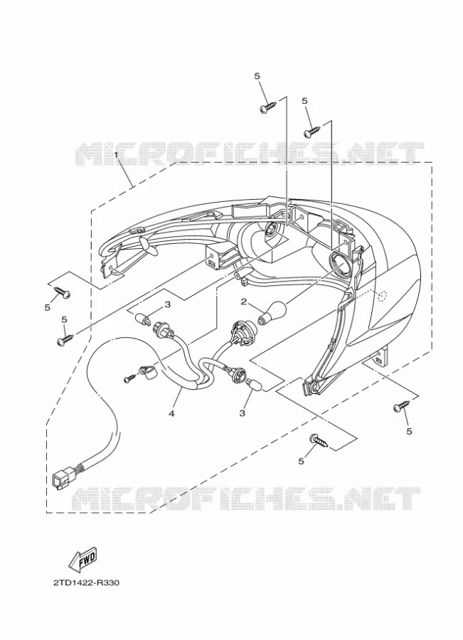 FEU ARRIERE Yamaha SCOOTER 125 2017 DELIGHT  LTS125-C