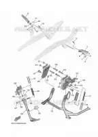 SUPPORT / REPOSE PIEDS pour Yamaha TMAX SX 2017