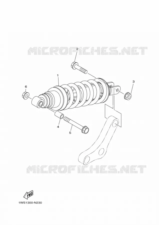 AMORTISSEUR ARRIERE Yamaha MOTO 700 2016 MT  MT07A