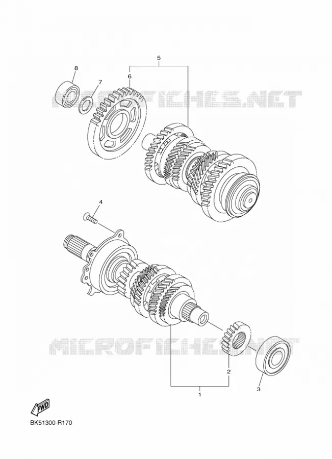 TRANSMISSION Yamaha MOTO 1300 2016 FJR  FJR 1300-AE