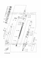FOURCHE pour Yamaha AEROX 4 2016
