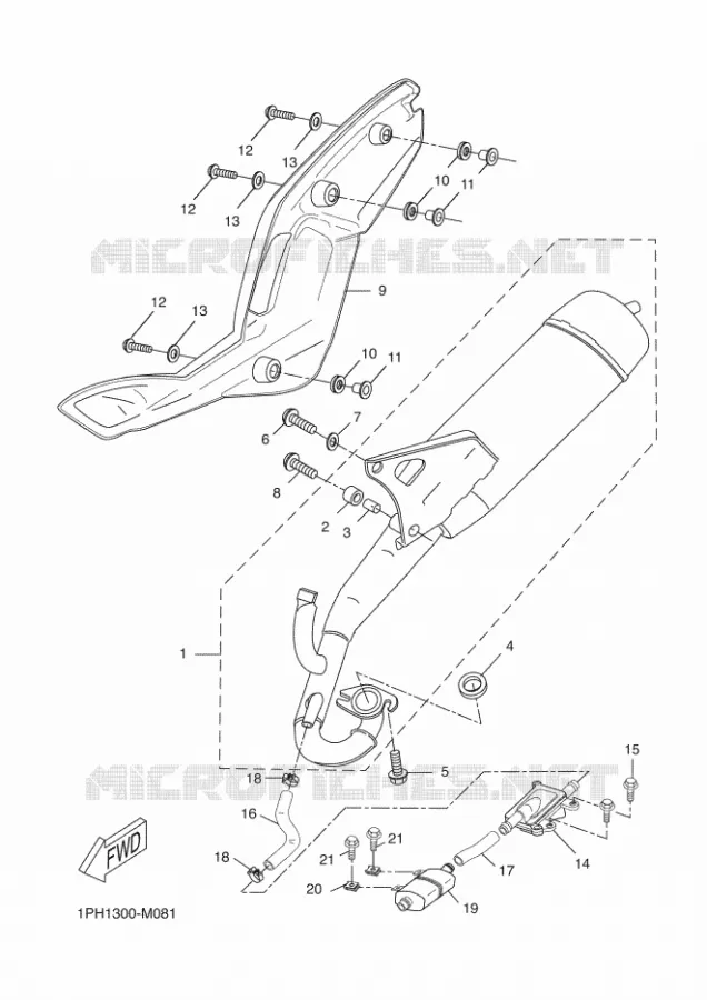 ECHAPPEMENT Yamaha SCOOTER 50 2016 AEROX  NS50