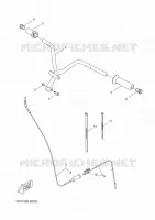 GUIDON ET CABLES pour Yamaha AEROX 2016