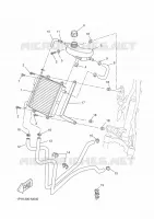 RADIATEUR / DURITES pour Yamaha AEROX 2016