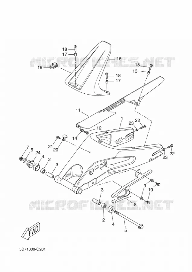 BRAS OSCILLANT  Yamaha MOTO 125 2015 MT  MT125