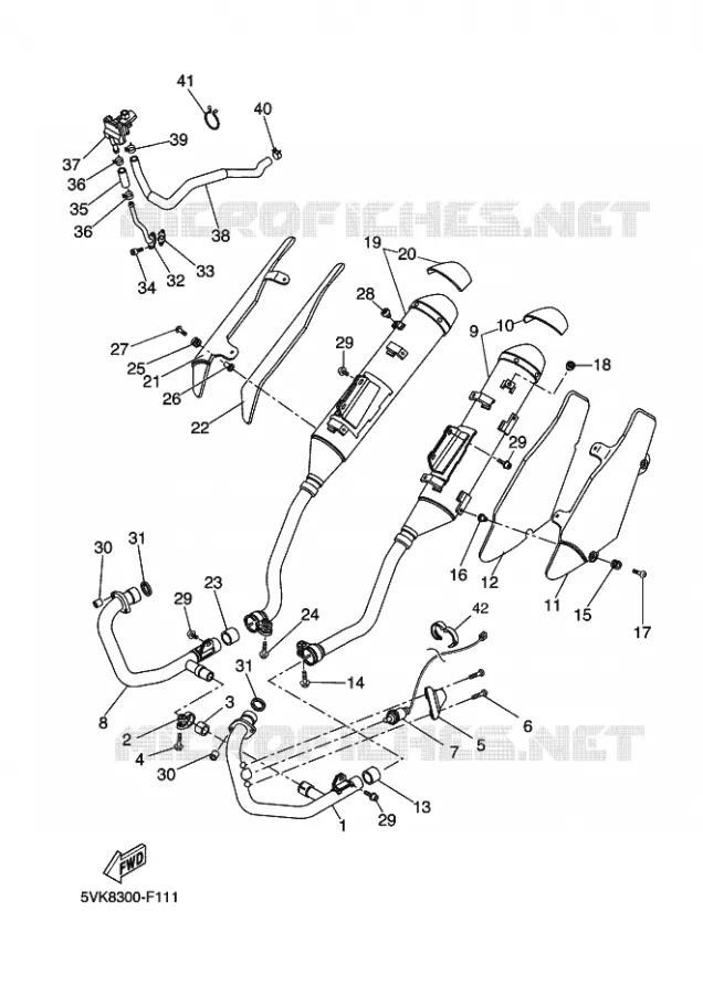 ECHAPPEMENT Yamaha MOTO 660 2010 XTR  XT660R