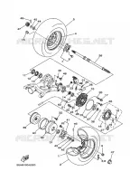 ROUE ARRIERE pour Yamaha GRIZZLY 2WD 2010