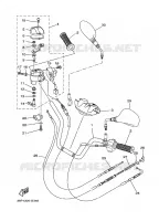 GUIDON ET CABLES pour Yamaha GRIZZLY 4WD 2010