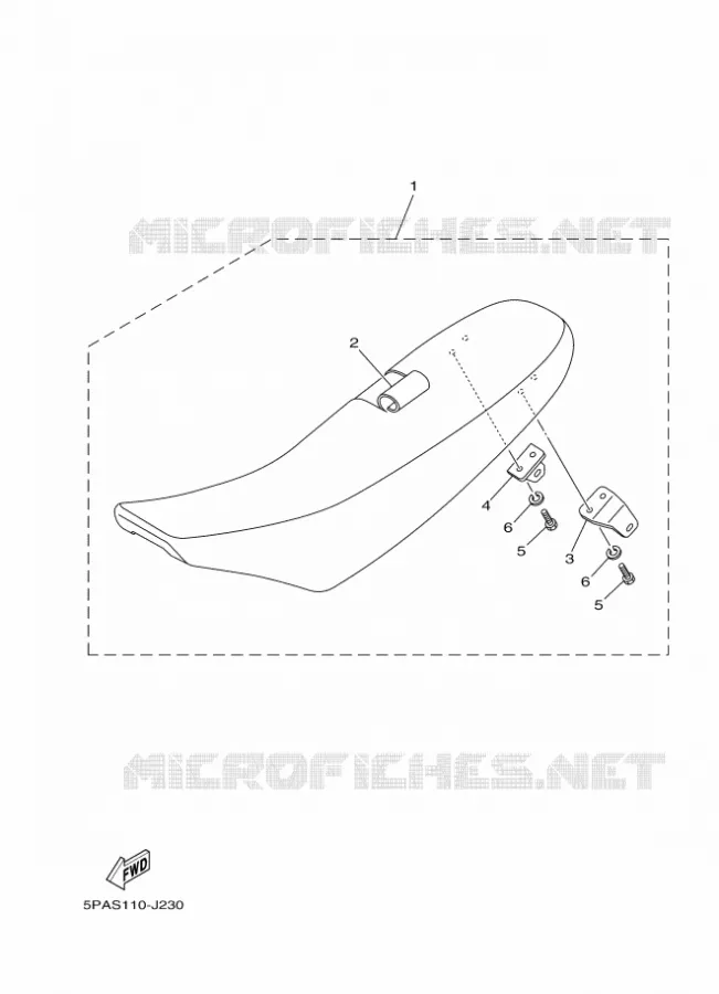 SELLE Yamaha MOTO 85 2018 YZ  YZ85LW