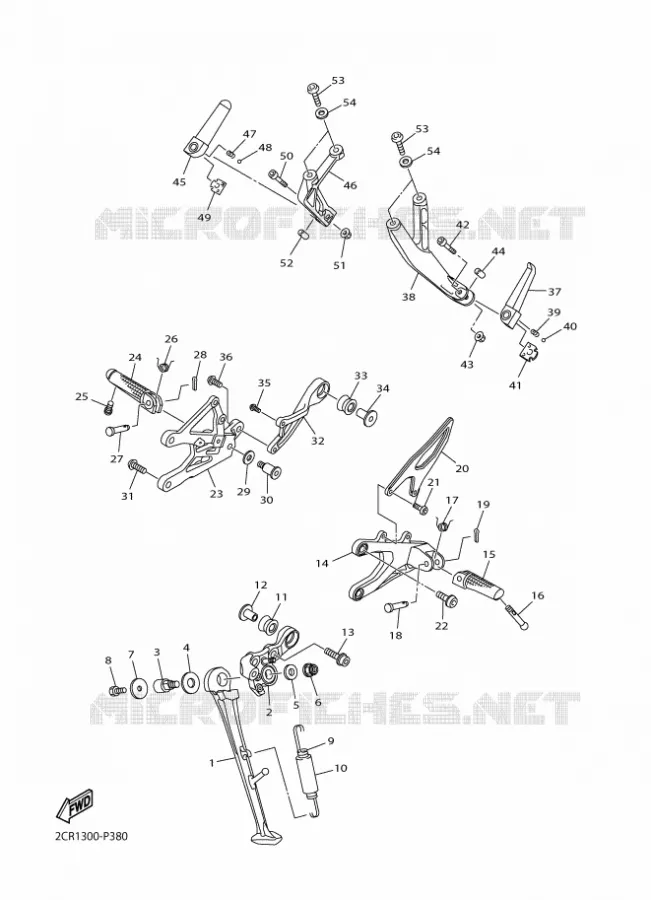 BEQUILLE / REPOSE PIEDS Yamaha MOTO 1000 2018 R1M  YZF-R1M