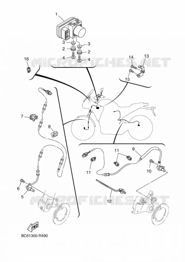 ELECTRIQUE 3 Yamaha MOTO 700 2018 TRACER  MTT690-A