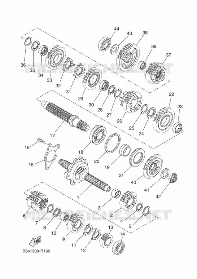 TRANSMISSION Yamaha MOTO 700 2018 XSR  MTM690
