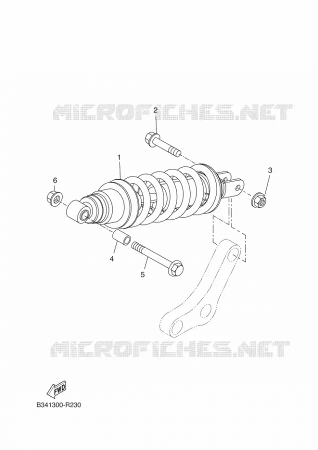 AMORTISSEUR ARRIERE Yamaha MOTO 700 2018 XSR  MTM690