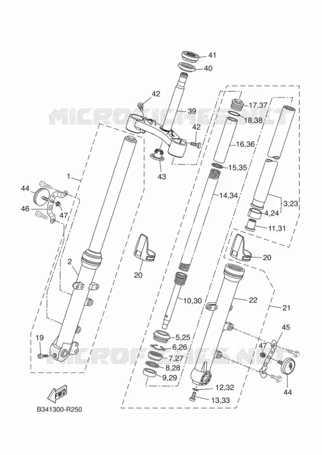 FOURCHE Yamaha MOTO 700 2018 XSR  MTM690