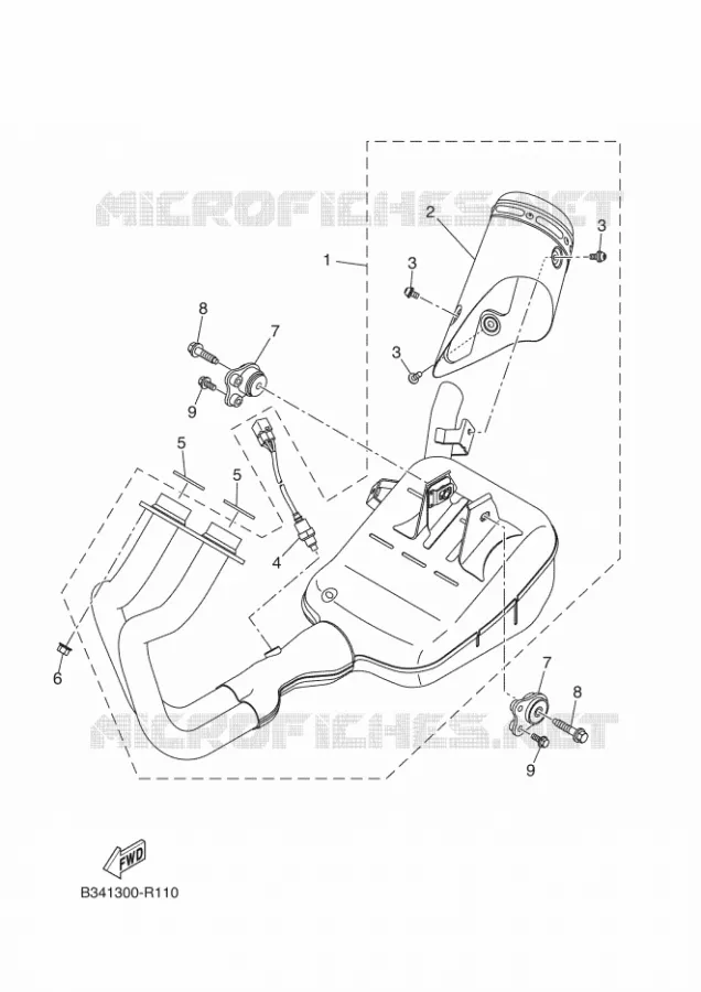 ECHAPPEMENT Yamaha MOTO 700 2018 XSR 35KW  MTM690-U