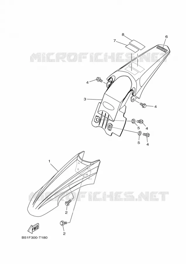 GARDE BOUE Yamaha MOTO 110 2018 TTR  TT-R110E