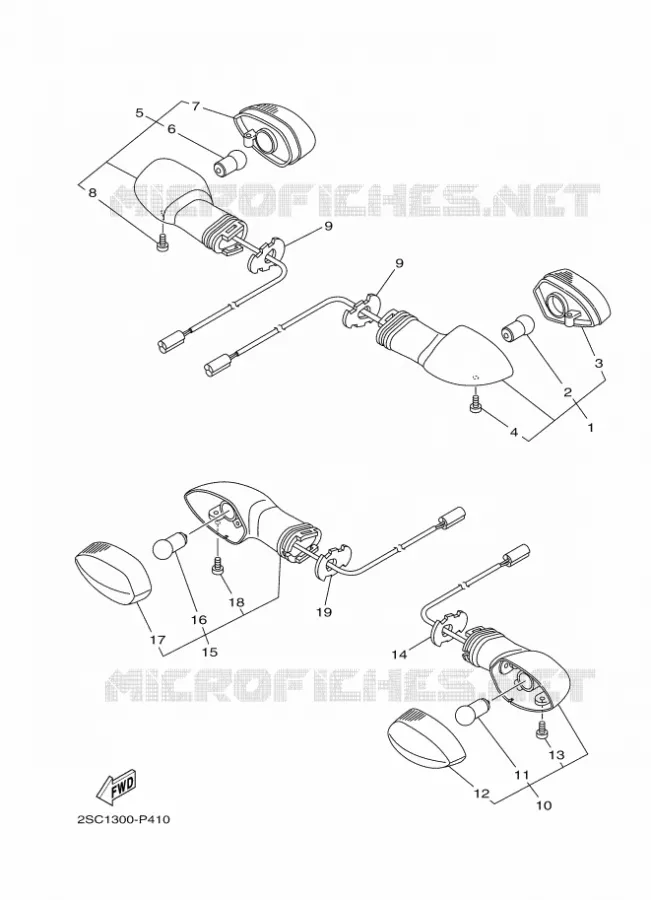 CLIGNOTANT Yamaha MOTO 900 2018 TRACER  MTT850