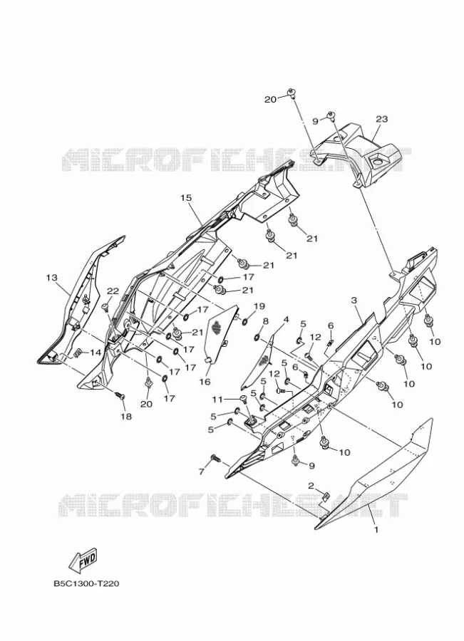 COUVERCLE LATERAL Yamaha MOTO 900 2018 TRACER  MTT850