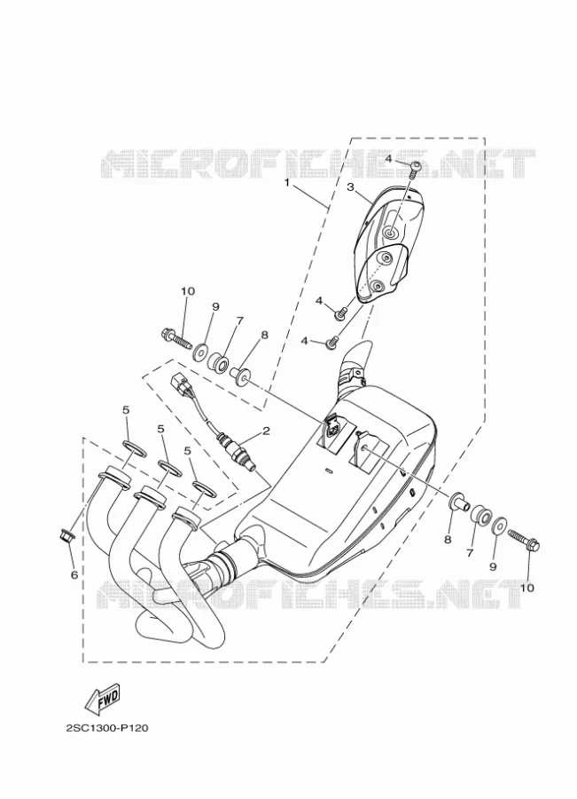 ECHAPPEMENT Yamaha MOTO 900 2018 TRACER  MTT850