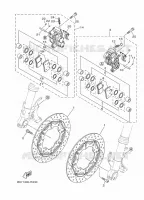 ETRIER DE FREIN AVANT pour Yamaha MT 2018