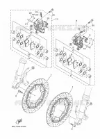 ETRIER DE FREIN AVANT pour Yamaha MT 2018