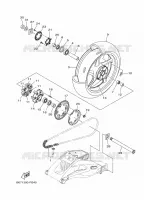 ROUE ARRIERE pour Yamaha MT 2018