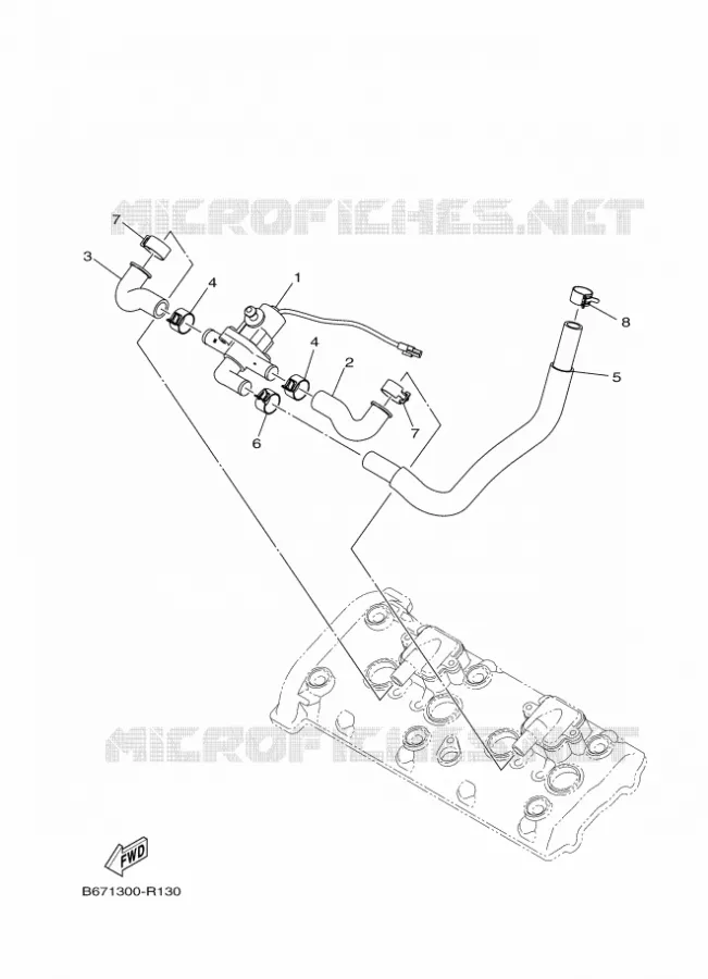 SYSTÈME D'ADMISSION D'AIR AIS Yamaha MOTO 1000 2018 MT  MTN1000
