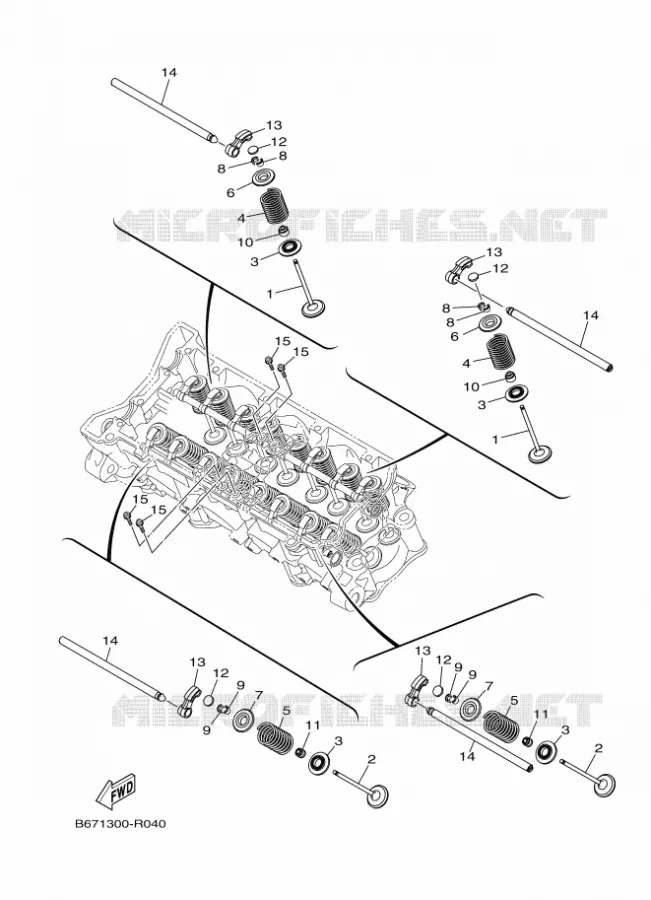 SOUPAPE Yamaha MOTO 1000 2018 MT  MTN1000
